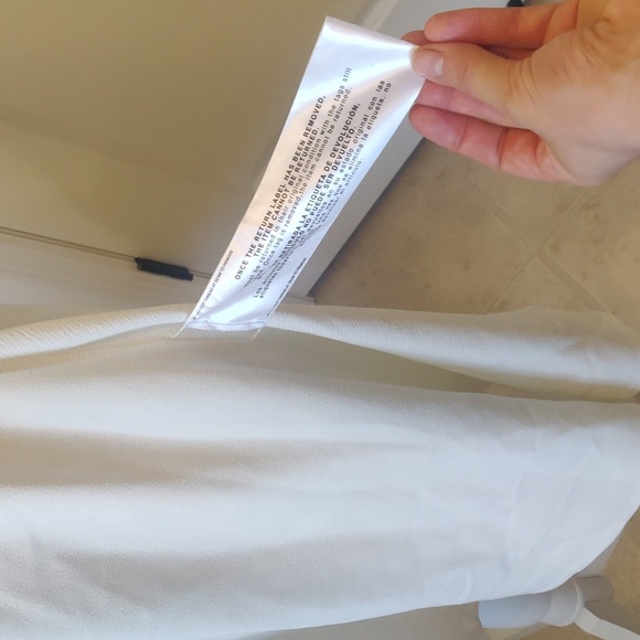 Dress The Population Catalina Fit & Flare V-Neck Sleeveless Crepe Dress White S - Picture 7 of 16